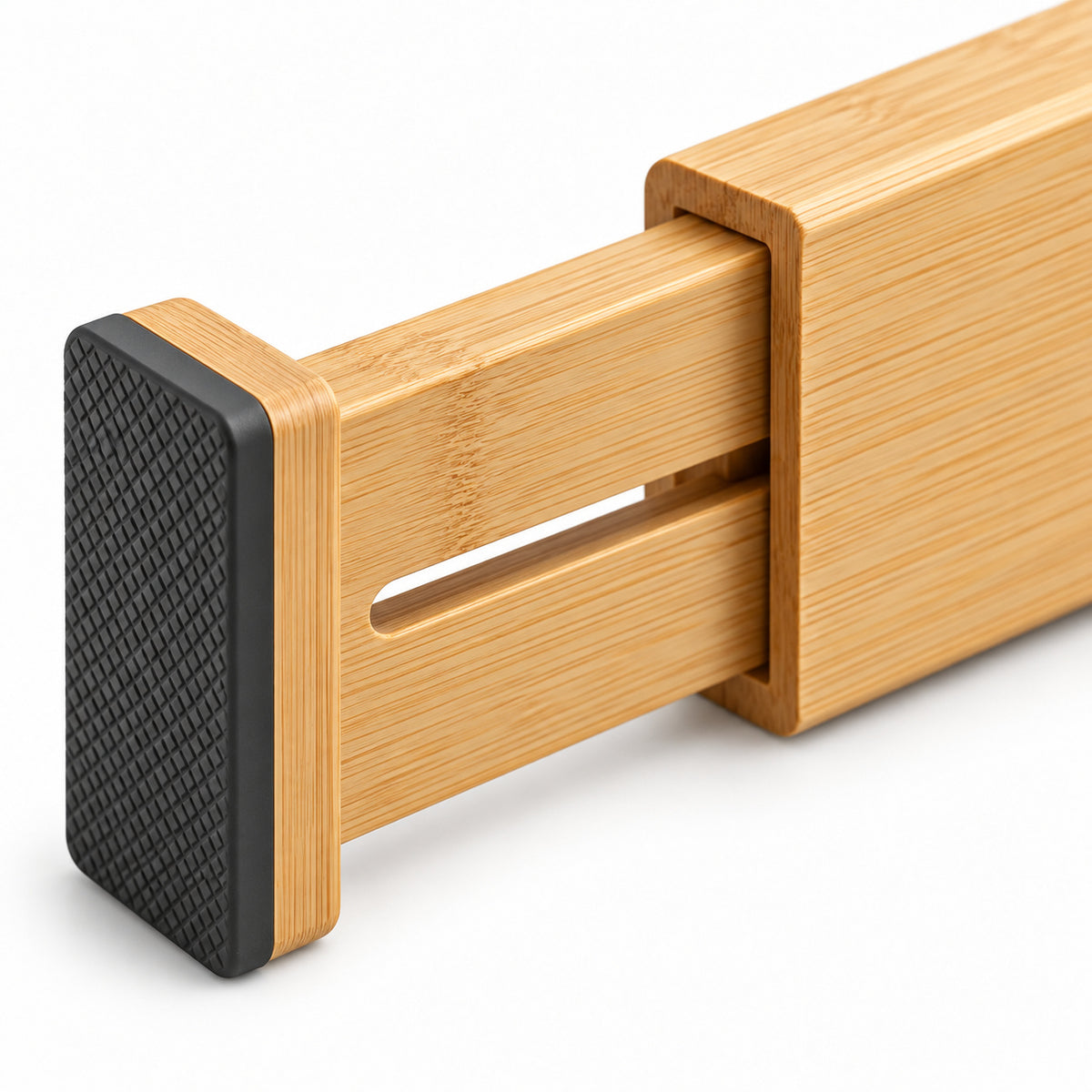 Verstelbare houtkleurige ladeverdeler, 32–48 cm
