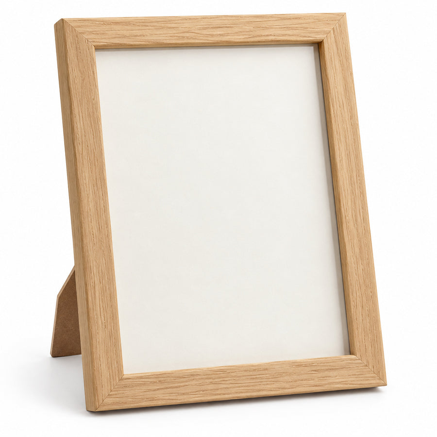 Houtkleurige staande fotolijst voor foto's van 10 × 15 cm